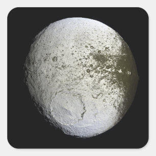 Sticker Carré La lune Iapetus 2 de Saturn