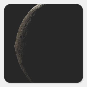 Sticker Carré La lune Iapetus de Saturn