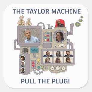 Sticker Carré La machine de Taylor