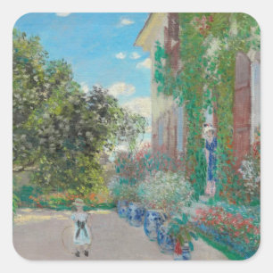 Sticker Carré La Maison de l'artiste à Argenteuil - Claude Monet