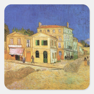 Sticker Carré La maison de Vincent à Arles par Vincent van Gogh
