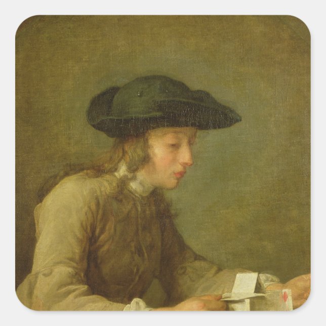 Sticker Carré La Maison des Cartes (Devant)