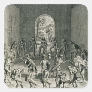 Sticker Carré La manière dont les prêtres des Caraïbes