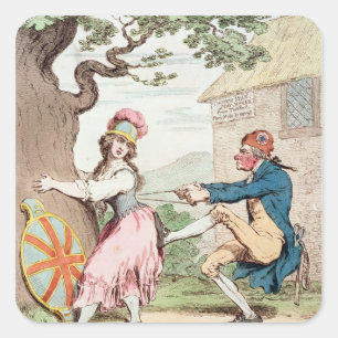 Sticker Carré La mode avant facilité ou une bonne constitution..