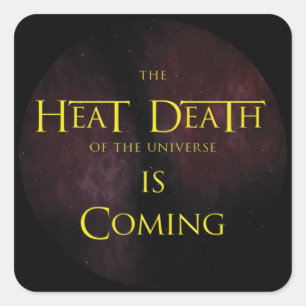 Sticker Carré La mort thermale de l'univers - La science spatial
