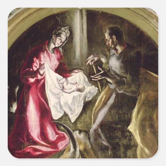 Sticker Carré La Nativité, 1587-1614 (Devant)