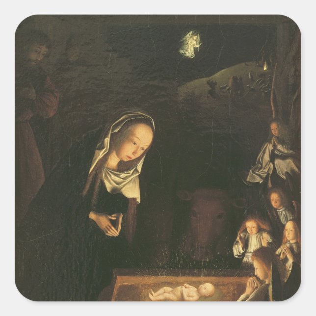 Sticker Carré La Nativité la nuit (Devant)