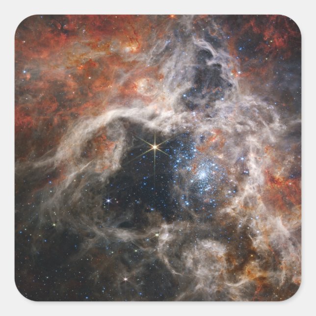 Sticker Carré La Nebula Tarantula | JWST (Devant)