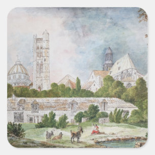Sticker Carré La nouvelle église de Sainte-Genevieve