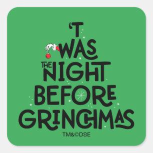 Sticker Carré La Nuit avant Grinchmas