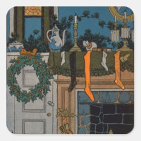 La nuit avant Noël par Denlow, 1903 (couleur