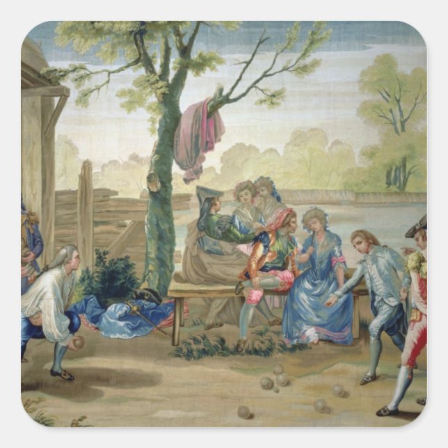 Sticker Carré La partie des Bowls (Devant)