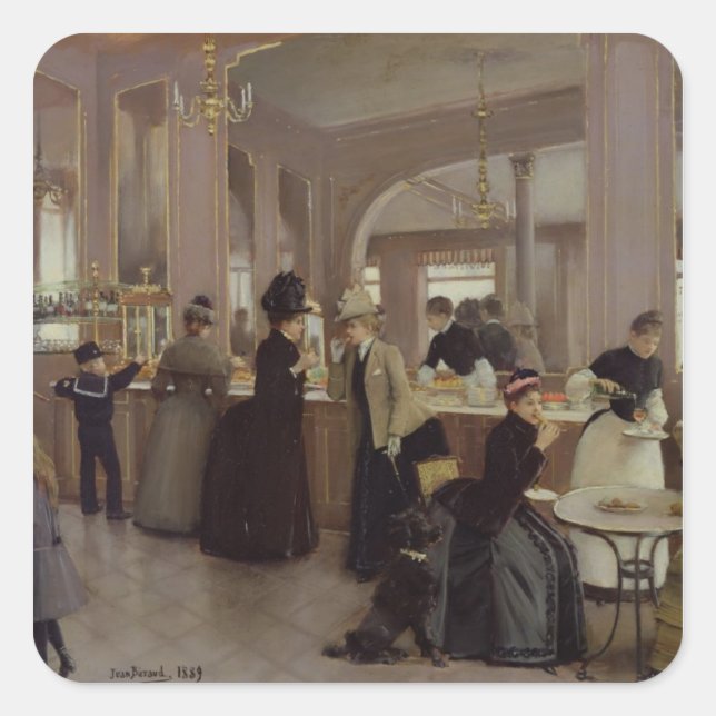 Sticker Carré La pâtisserie Gloppe (Devant)