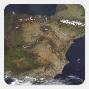 Sticker Carré La péninsule ibérienne