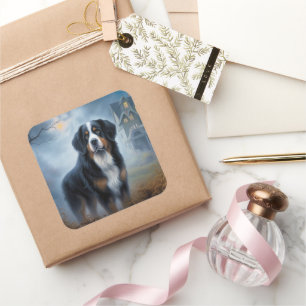 Sticker Carré La peur de l'Halloween de la Montagne bernoise