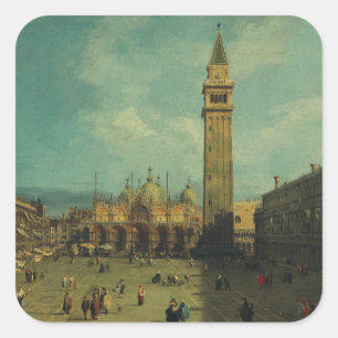 Sticker Carré La Place Saint-Marc par Canaletto