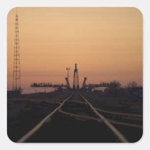 Sticker Carré La plate-forme de lancement de Soyuz