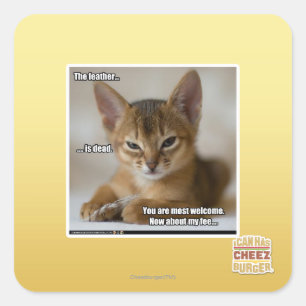 Sticker Carré La plume est morte.