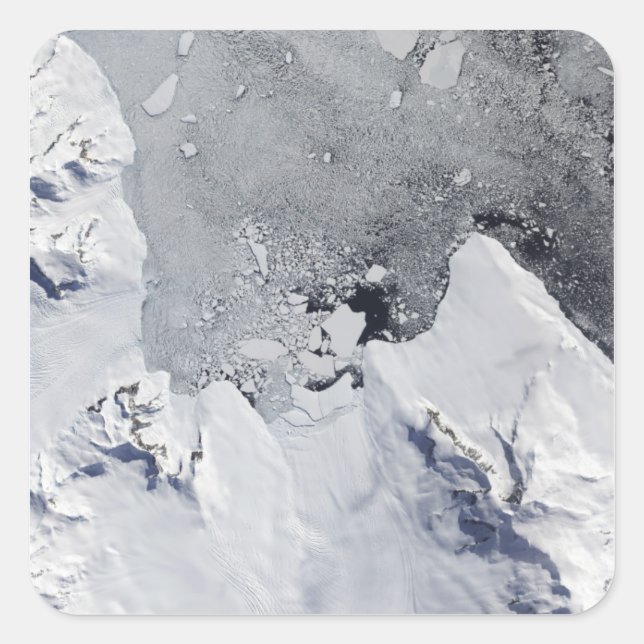 Sticker Carré La pointe nord de l'île Alexander (Devant)