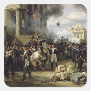 Sticker Carré La porte de Clichy pendant la Défense de Paris