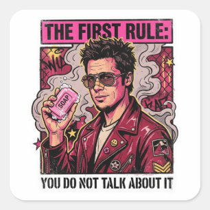 Sticker Carré La Première Règle - Vous n'en Parlez Pas 90s Soap