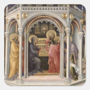 Sticker Carré La présentation dans le Temple 2