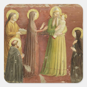 Sticker Carré La présentation dans le Temple, d'une série de p