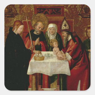 Sticker Carré La présentation de circoncision dans le temple