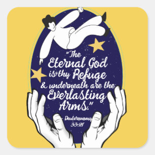 Sticker Carré La promesse de Dieu pour chacun de vos besoins - D