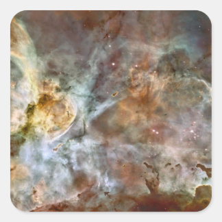 Sticker Carré La région centrale de la Carina Nebula