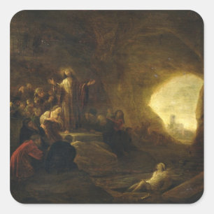 Sticker Carré La résurrection de Lazarre 2