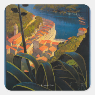 Sticker Carré La Riviera italienne
