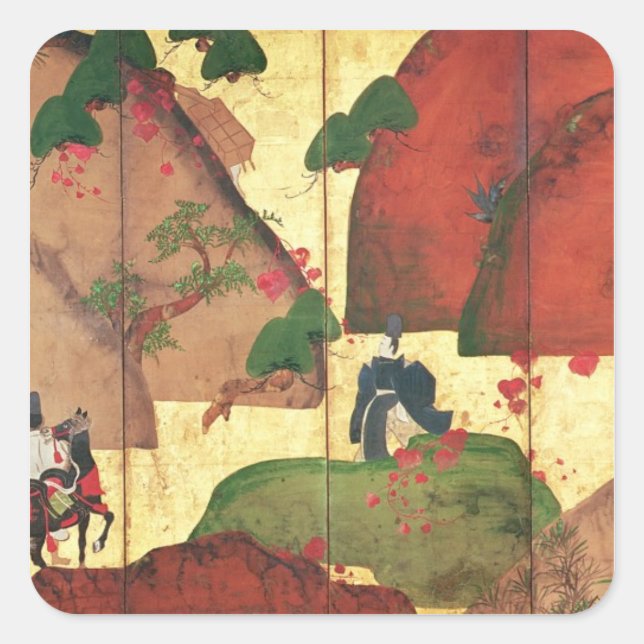 Sticker Carré La route étroite d'Ivy (Devant)