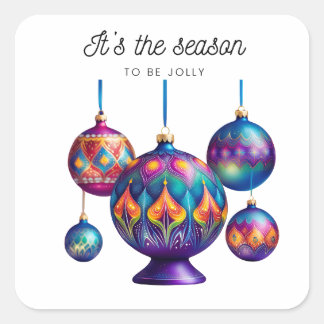 Sticker Carré La saison à être joyeux