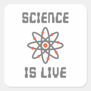 Sticker Carré La science est la vie