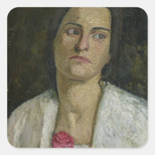 Sticker Carré La sculptrice Clara Rilke-Westhoff 1905