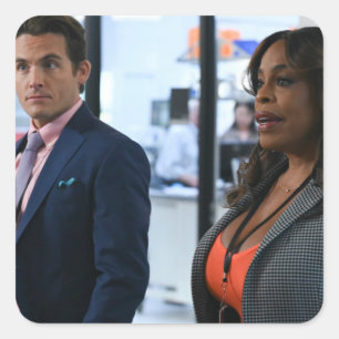 Sticker Carré la télévision rookie