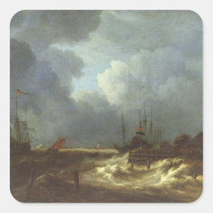 Sticker Carré La tempête