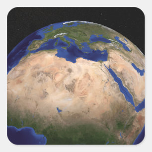 Sticker Carré La terre de marbre bleue 3 de prochaine génération