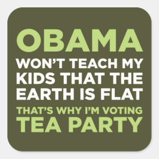 Sticker Carré La Terre Est Plate
