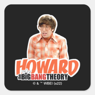Sticker Carré La théorie du Big Bang   Howard