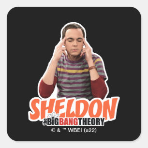 Sticker Carré La théorie du Big Bang   Sheldon