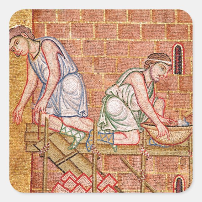 Sticker Carré La Tour de Babel, de l'Atrium (Devant)