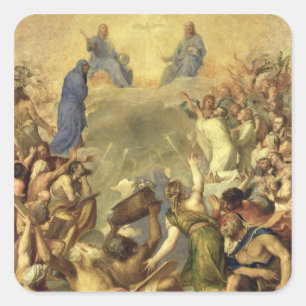 Sticker Carré La trinité sainte, 1553/54 (huile sur la toile)
