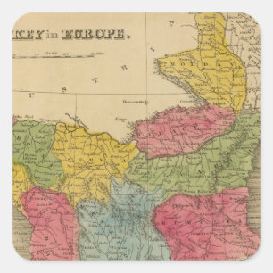 Sticker Carré La Turquie en Europe 8