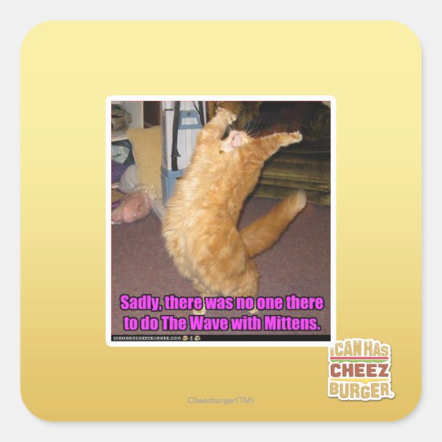 Sticker Carré La vague (Devant)