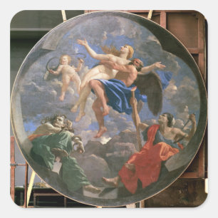 Sticker Carré La vérité volée par le temps au-delà de la portée