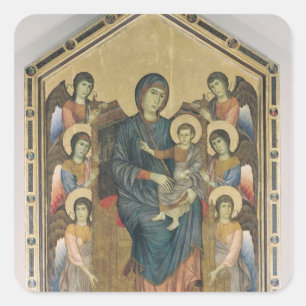Sticker Carré La Vierge et l'enfant dans la majesté