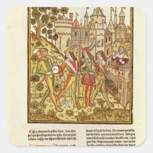 Sticker Carré La ville de Dieu et la ville de ce siècle