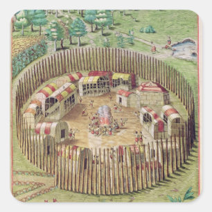 Sticker Carré La ville enrichie de Pomeiooc